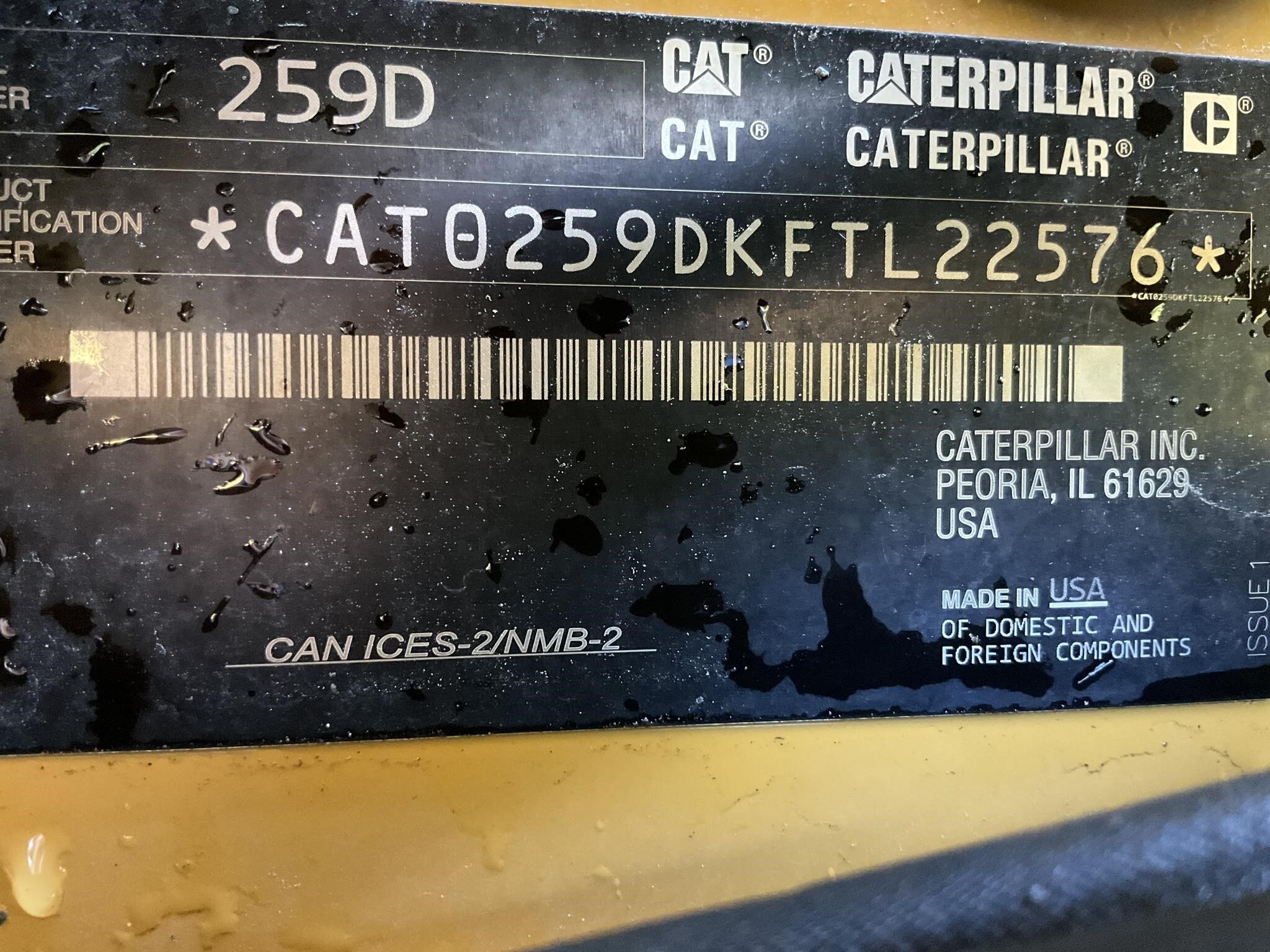 2019 Caterpillar 259D Skid Steer 1320 hours - Image 8