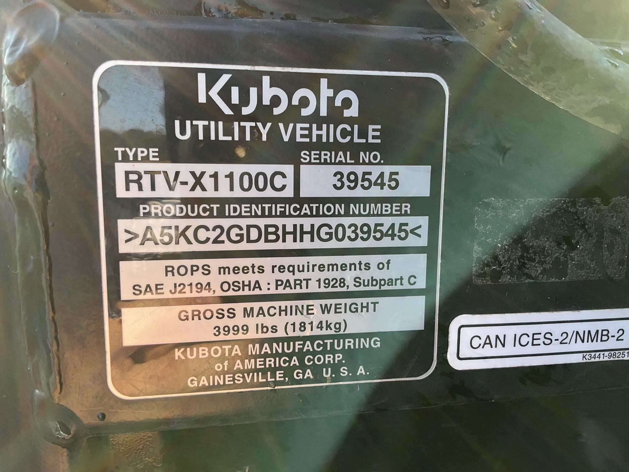 2019 Kubota RTV-X1100C ATVs and Utility Vehicle - Image 19